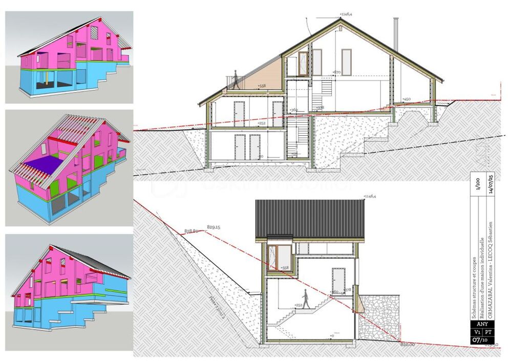 Vente Terrain Terrain viabilisé de 793 m² avec permis de construire accepté Saint pancrace