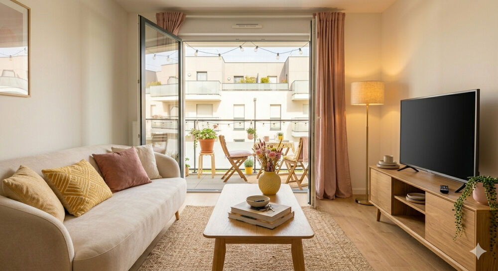 Vente Appartement - T2 CŒUR DE VILLE orienté OUEST avec BALCON et PARKING, proche MÉTRO - Gennevilliers