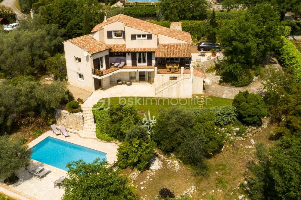 Villa provençale avec vue mer et collines panoramique  Gattières