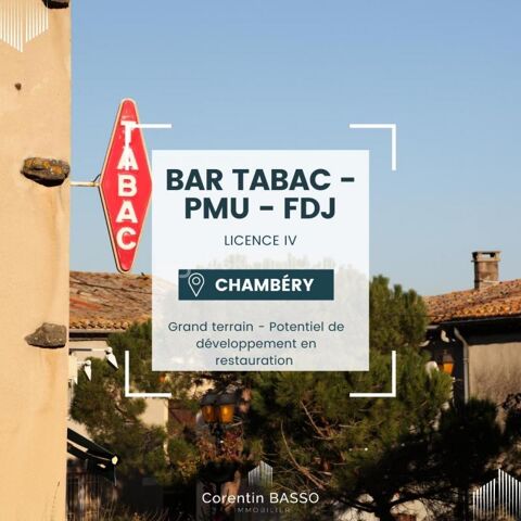   Bar Tabac PMU avec logement et grand terrain – Axe passant Chambéry 