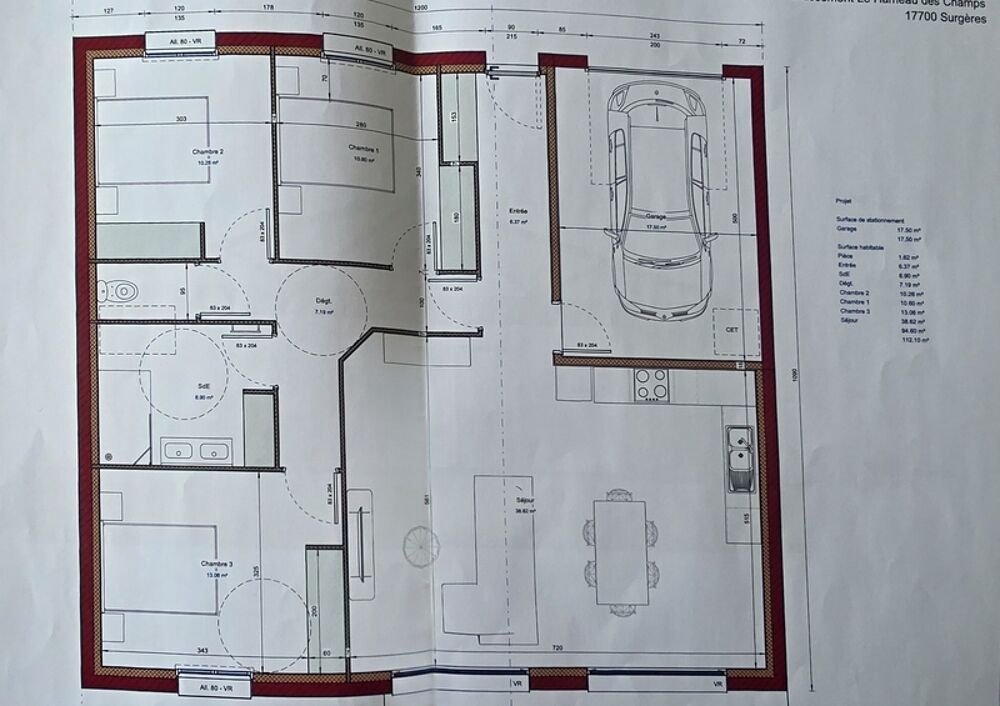 Vente Terrain Terrain constructible avec permis de construire purgé SURGERES Surgeres