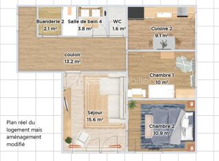  Appartement  vendre 3 pices 61 m