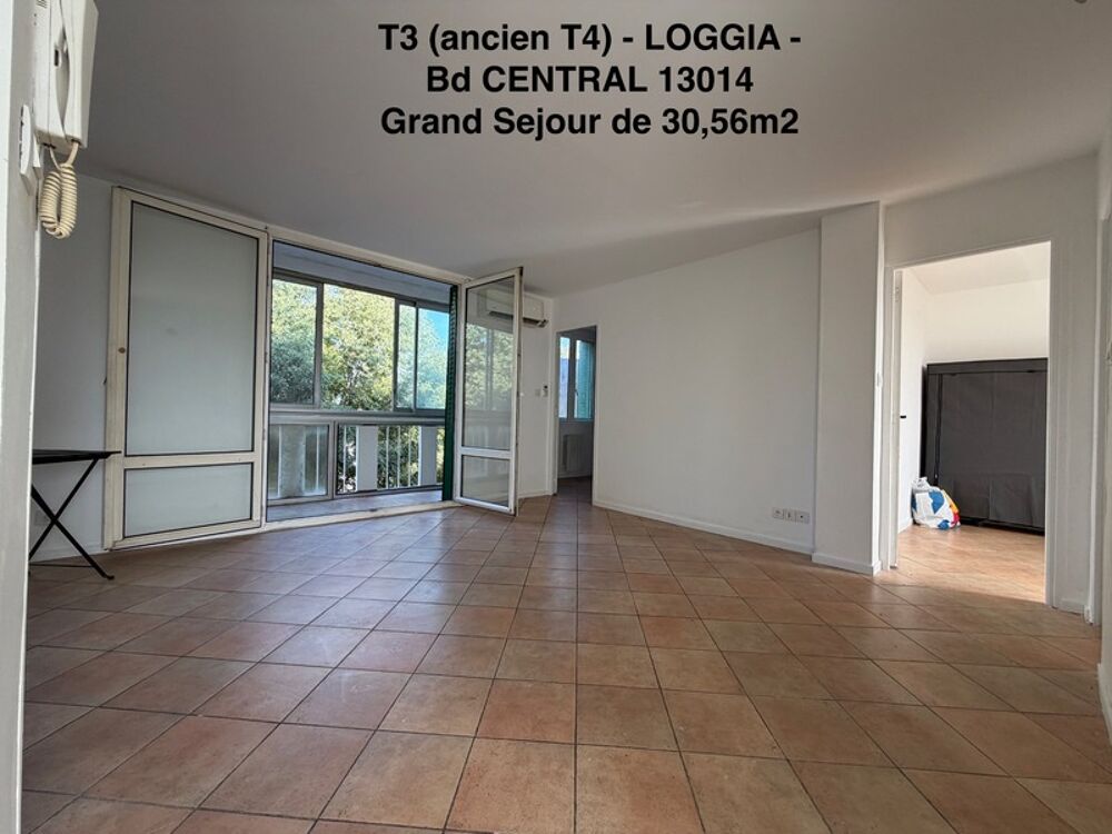 Vente Appartement BD CENTRAL 13014 - T3 de 68,48m2   - Veranda/Loggia    appartement  CLIMATISE       119 700 euro Marseille 14