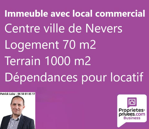 NEVERS - IMMEUBLE AVEC LOGEMENT, LOCAL COMMERCIAL, DEPENDANCES 99000 58000 Nevers