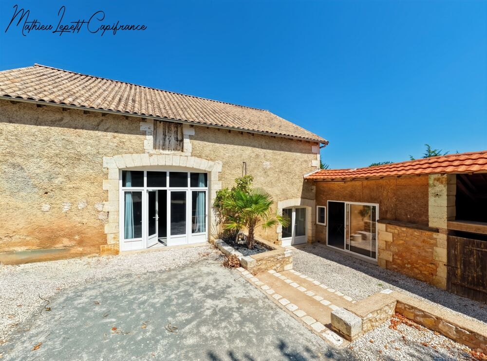 Vente Maison Aux portes de Périgueux – Authentique longère en pierre du XIX? siècle 210 M²- T7 – DPE B – Terrain clos de 1,14 hectare-dépenda Sarliac sur l isle