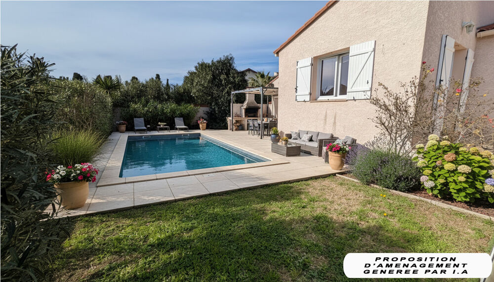 Villa 4 faces de 135 m2 sur terrain piscinable de 680 m²