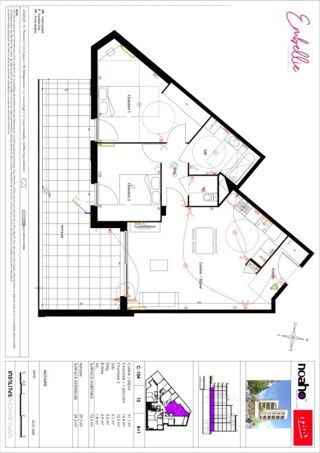  Appartement � louer 3 pi�ces 72 m�