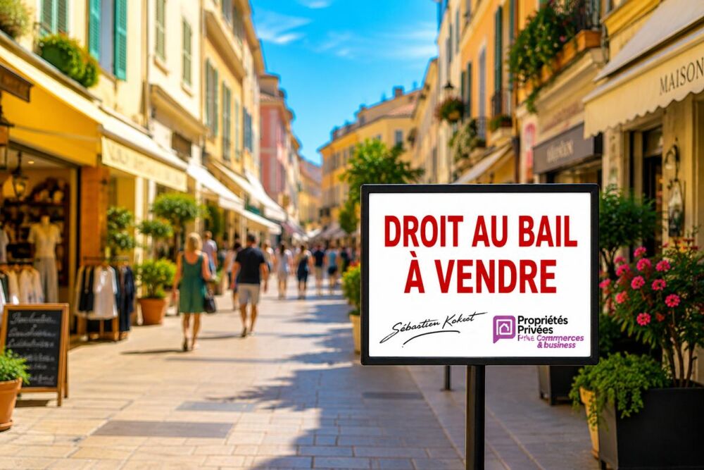   Cession de droit au bail à Menton, emplacement n°1 en rue piétonne - belle vitrine 