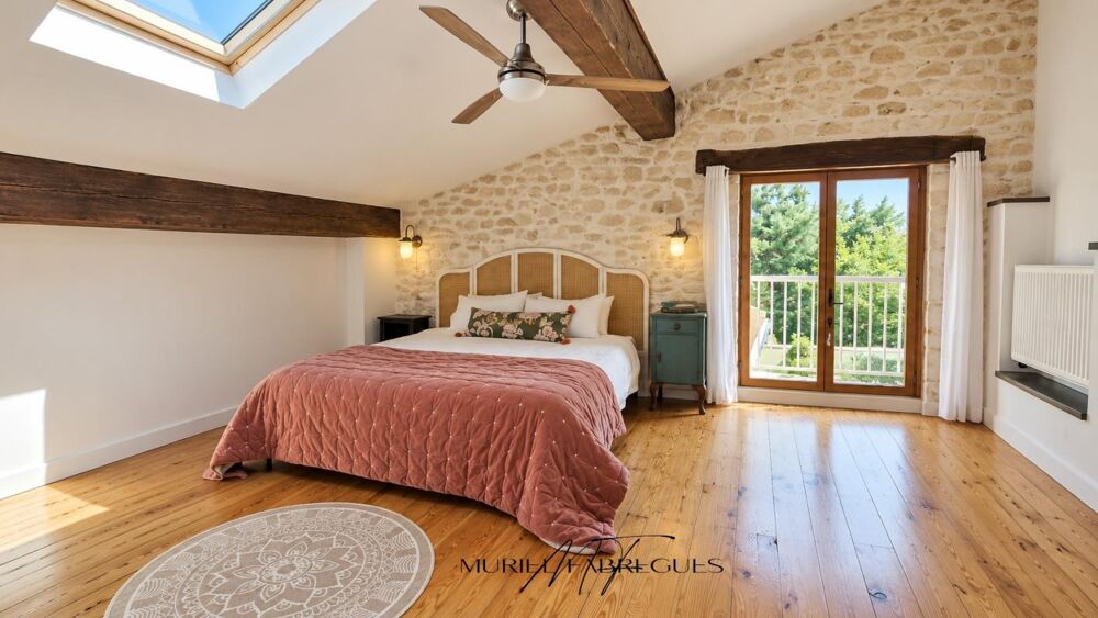 Vente Maison Maison chaleureuse,  pierre apparente avec gite et piscine chauffée, 11420 Pech Luna Pech luna