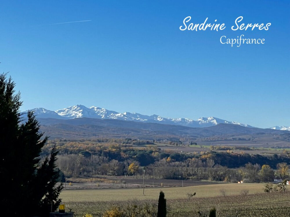 Village proche Limoux - Villa plain-pied 105 m2 environ - Vue Pyrénées - Terrain 1 100 m2