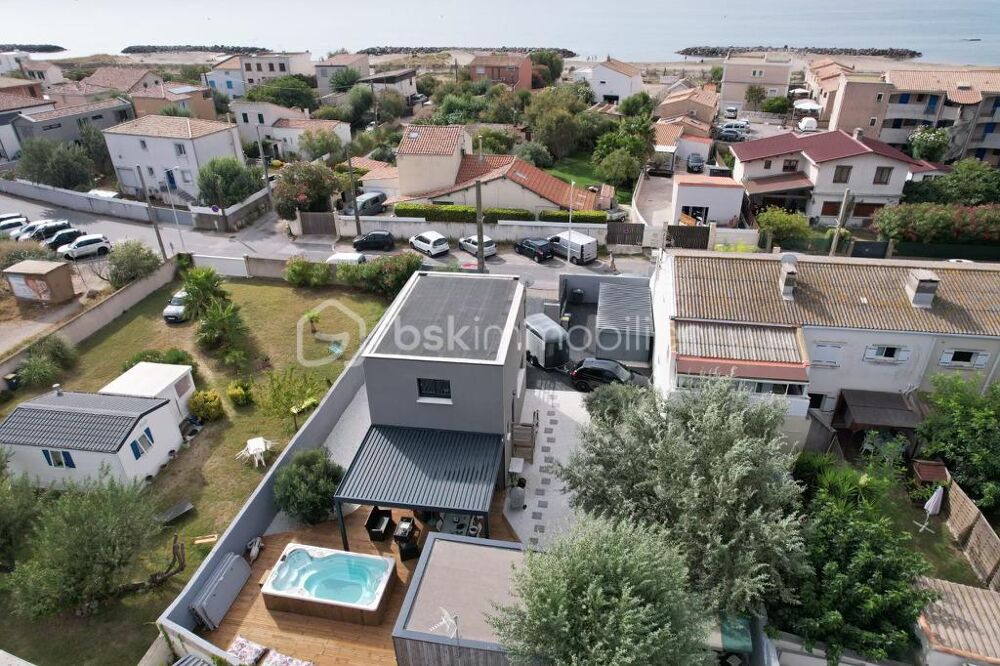 Vente Maison PROCHE PLAGES, VILLA MODERNE DE 92 M AVEC STUDIO INDPENDANT ET PISCINE  CONTRE-COURANT  FRONTIGNAN Frontignan