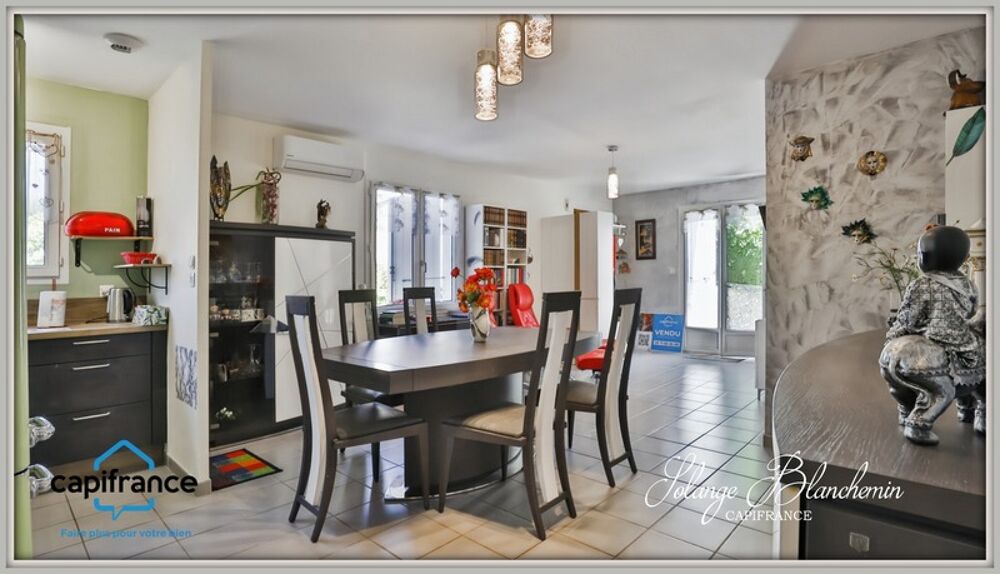 Vente Maison Cazedarnes – Maison plain-pied T3, 68 m² habitables + garage, jardin arboré Cazedarnes