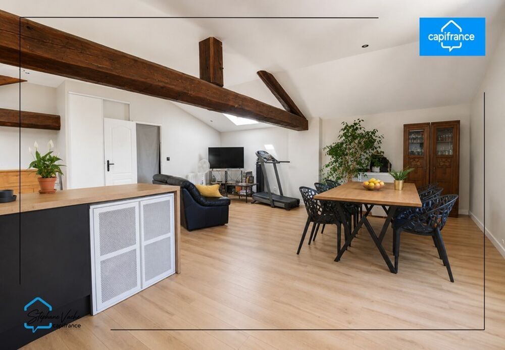 Appartement F3, 95m2, 2 places de parking , terrain 100m2
