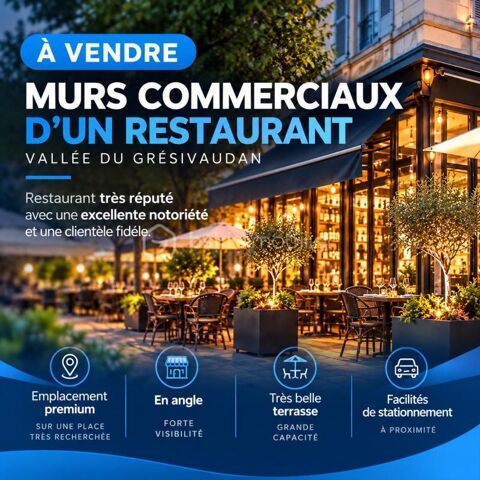 Murs commerciaux 160 m&sup2; – Vall&eacute;e du Gr&eacute;sivaudan 549000 38700 La tronche