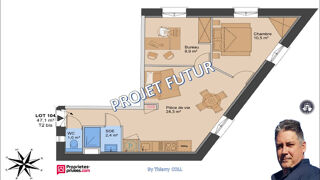 Vente Appartement LYON 3 T2 bis de 47.10M² Lyon 3