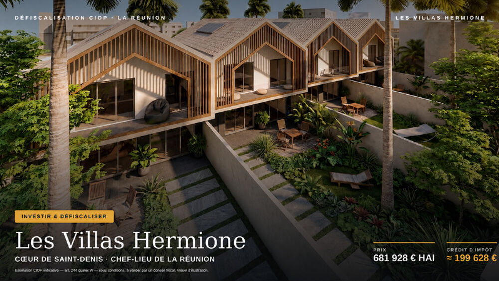 Villa Haut de gamme Saint-Denis  Villas T5 neuves elligibles CIOP