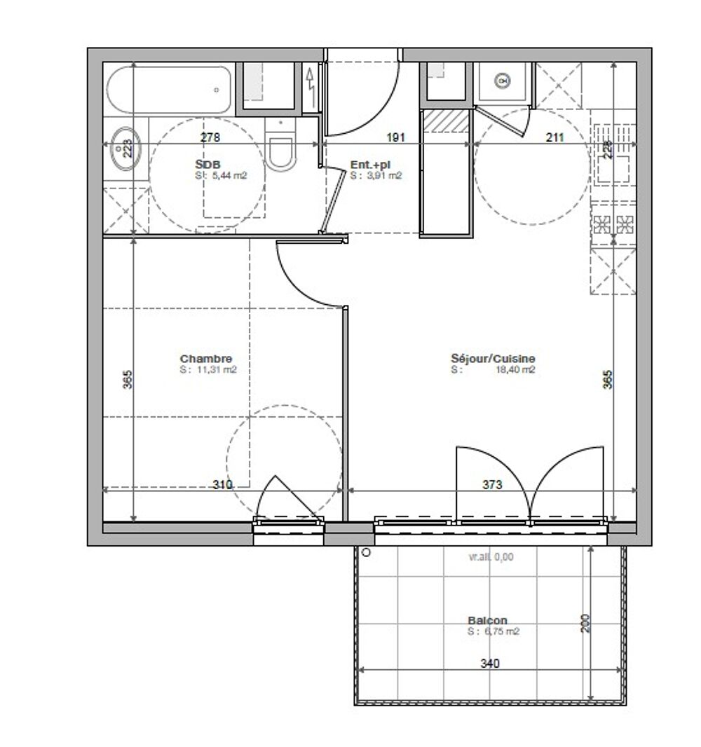 Location Appartement Beau T2 avec parking et balcon à Evian-les-bains Evian les bains