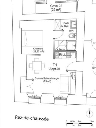  Appartement à vendre 1 pièce 29 m²