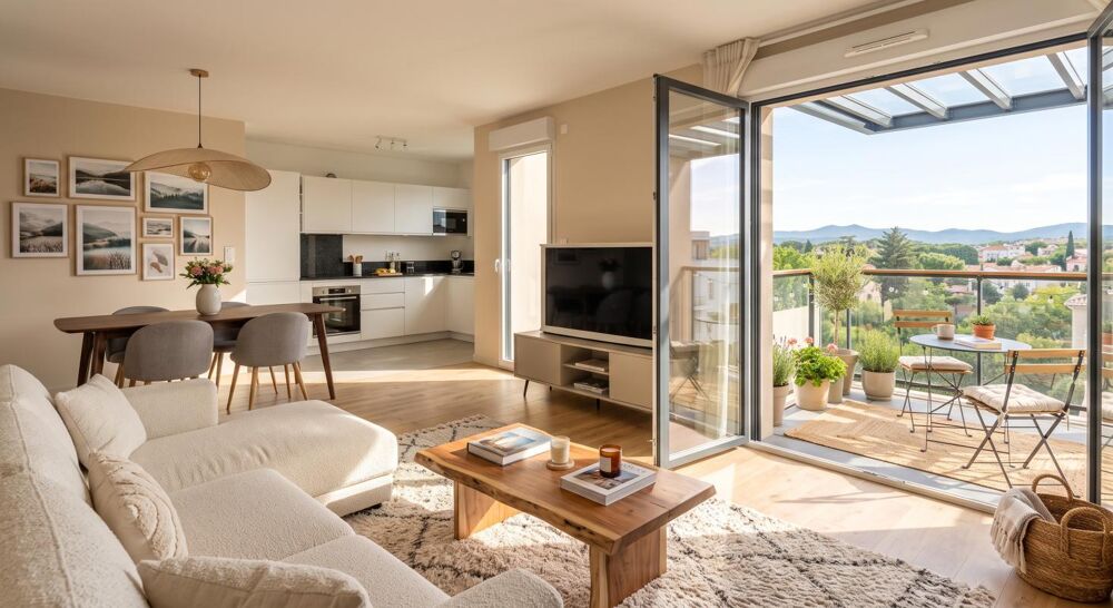 Vente Appartement NOUVEAUTÉ CENTRE VILLE 3 PIECES DERNIER ÉTAGE AVEC BALCON EXPOSÉ SUD ET PARKING Vaires sur marne