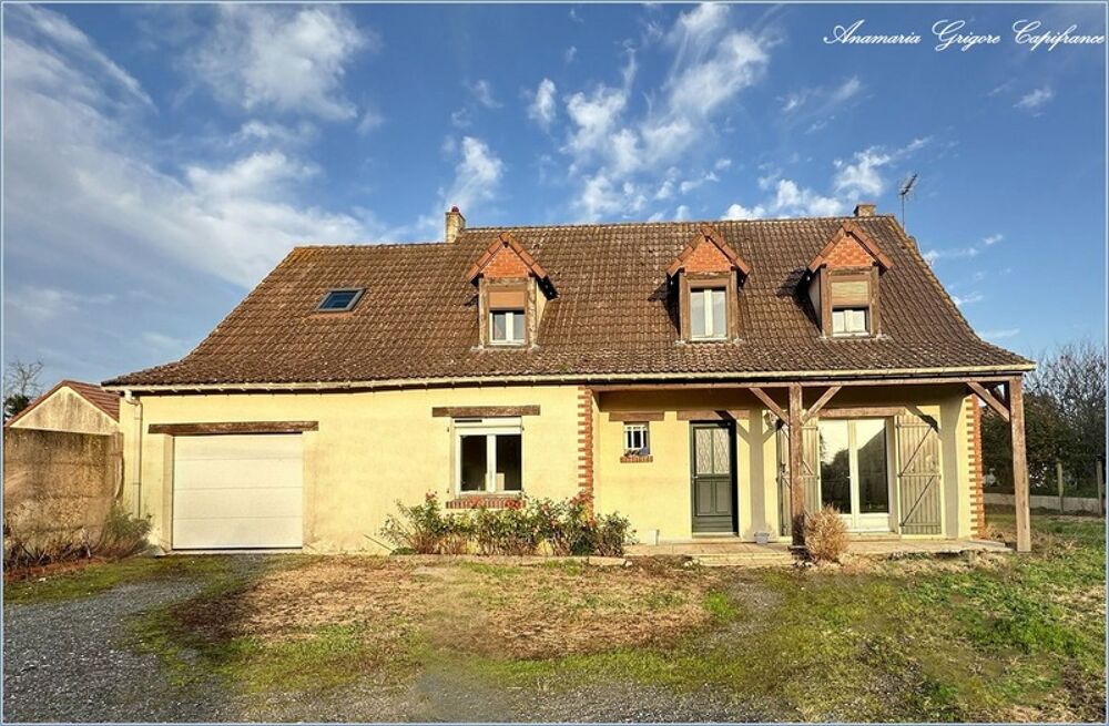 Chuisnes (28190) Maison 145 m², 5 chambres, 2 salles d'eau, terrain 1099 m²