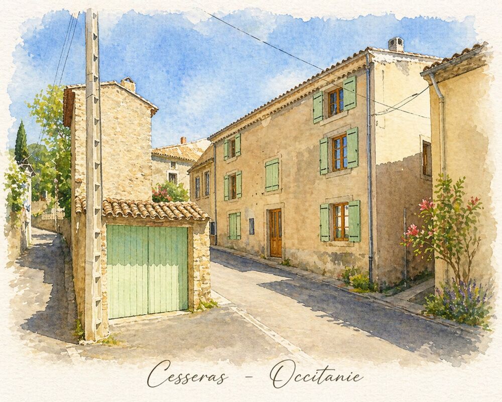 Vente Maison Maison de caractère avec dernier étage dédié à la location saisonnière – fort potentiel de revenus – Haut Minervois Cesseras