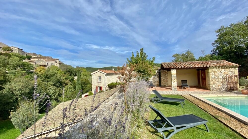Vente Maison Dpt Gard (30), à vendre proche de BARJAC, aux portes de l'Ardèche, ancien Mas avec gîtes de 350 m² - Terrain de 5 000 m² avec pi Barjac