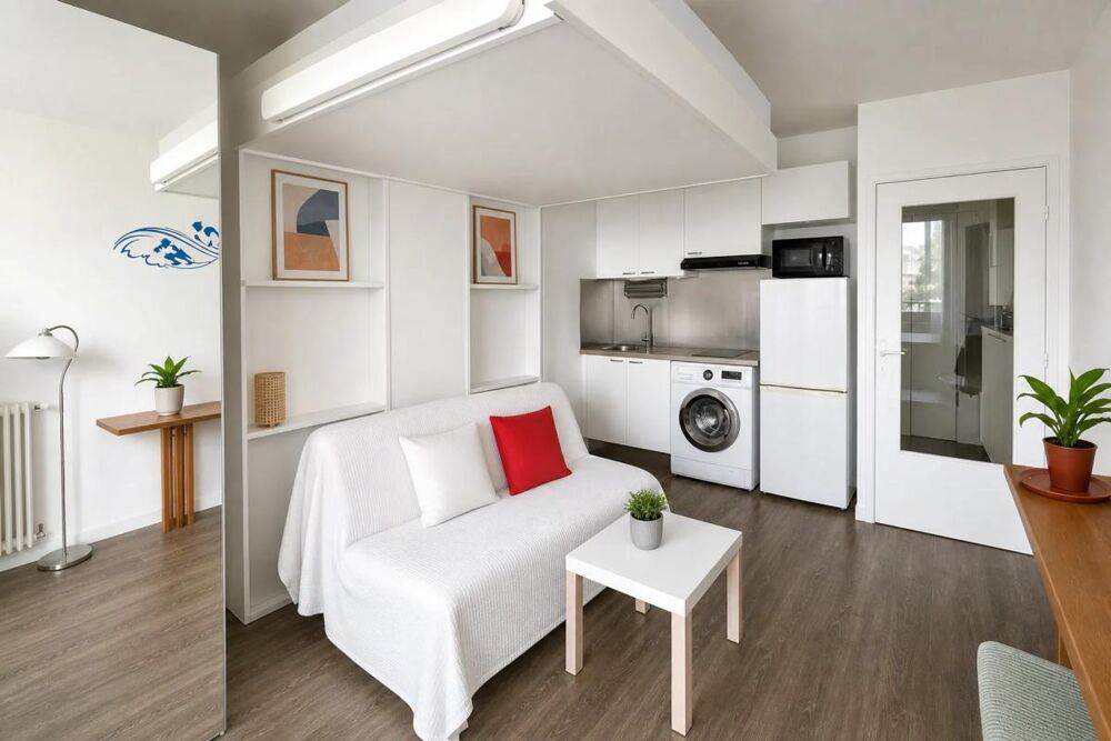 Vente Appartement Studio meublé 18 m² Cachan avec balcon loué Cachan