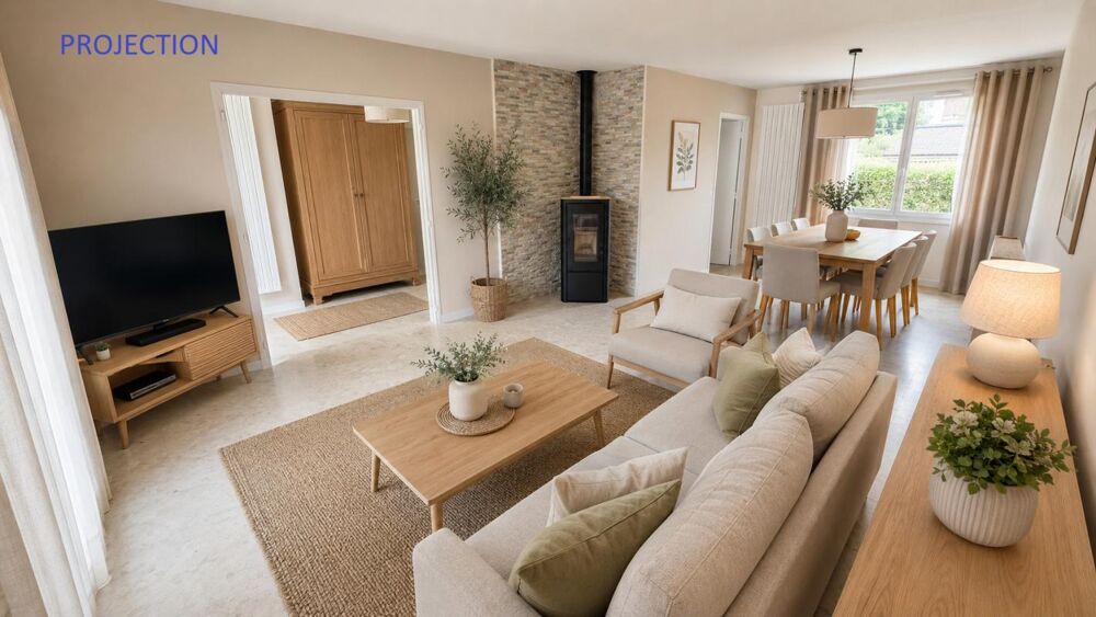 Vente Maison Houdan / Maison de plain-pied au calme avec commodités à pied / 3 chambres Houdan