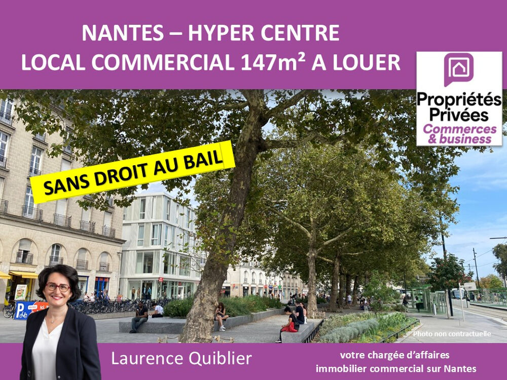   44000 NANTES - LOCAL COMMERCIAL A LOUER 147 M² - HYPER CENTRE 