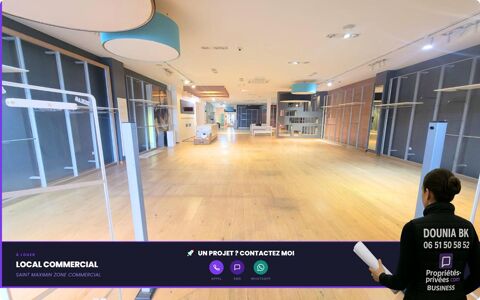 60740 SAINT MAXIMIN - Local commercial 300 m&sup2; 5175 60740 Saint maximin