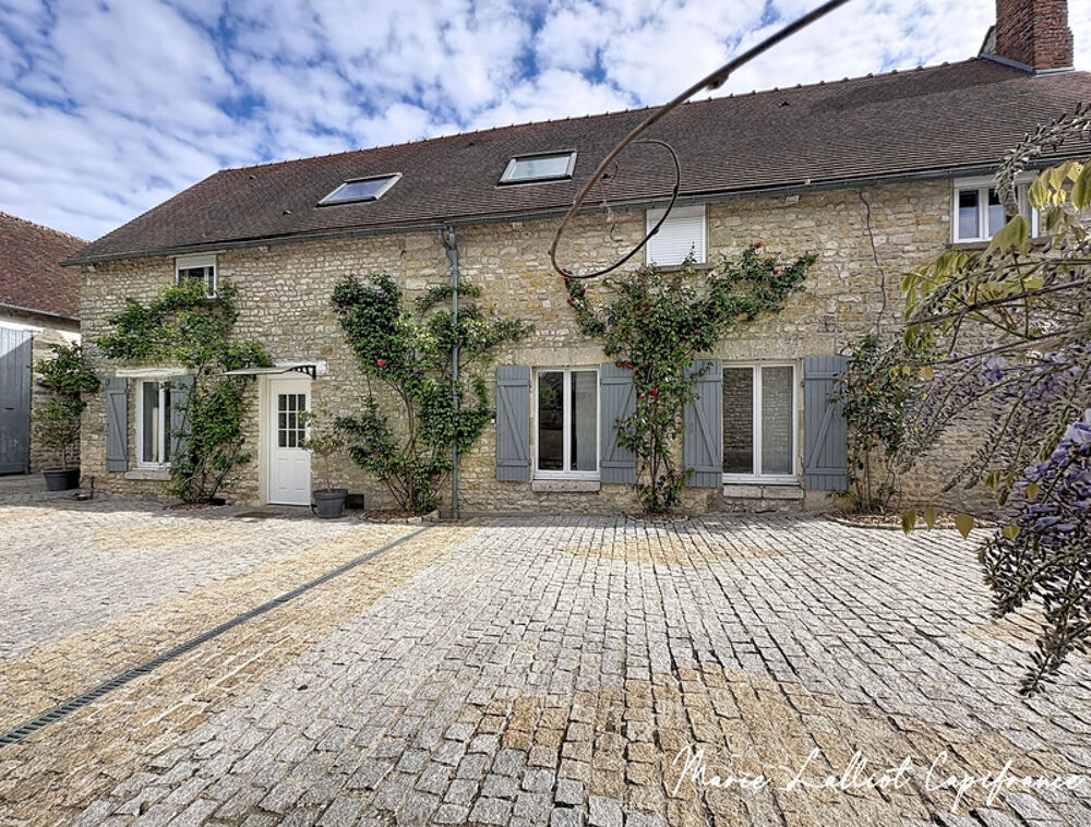 Maison à vendre 7 pièces YEVRE LA VILLE (45), 150m², Propriété en Pierres apparentes, 5 chambres, Grange, Piscinable, Grand séjo
