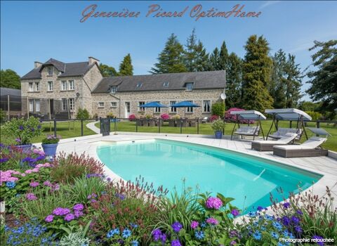   Grande maison de caract�re � Plum�liau-Bieuzy avec piscine ext�rieure chauff�e sur 6700 m2 de verdure Maison - 15 + pi�ce(s) - 370 m�