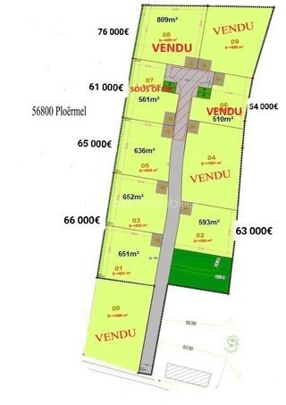  Terrain à vendre 652 m²