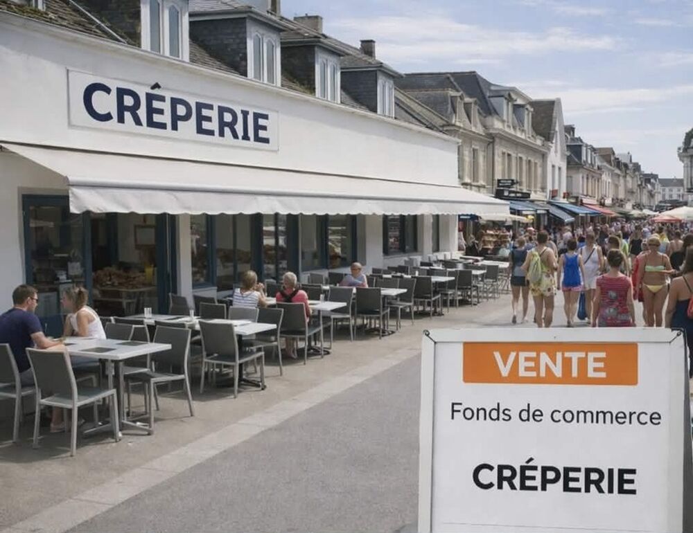  ? VENTE DE FONDS DE COMMERCE – RESTAURANT / CRÊPERIE – EMPLACEMENT N°1 - bord de mer 