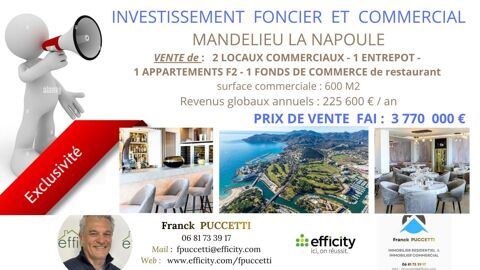 Locaux/Biens immobiliers 3770000 06210 Mandelieu la napoule