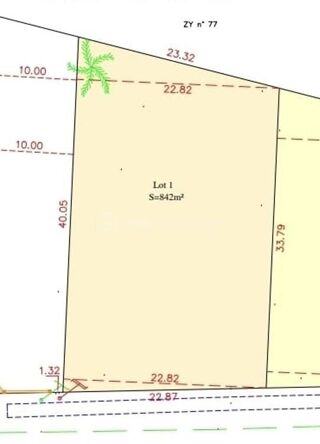  Terrain � vendre 842 m�