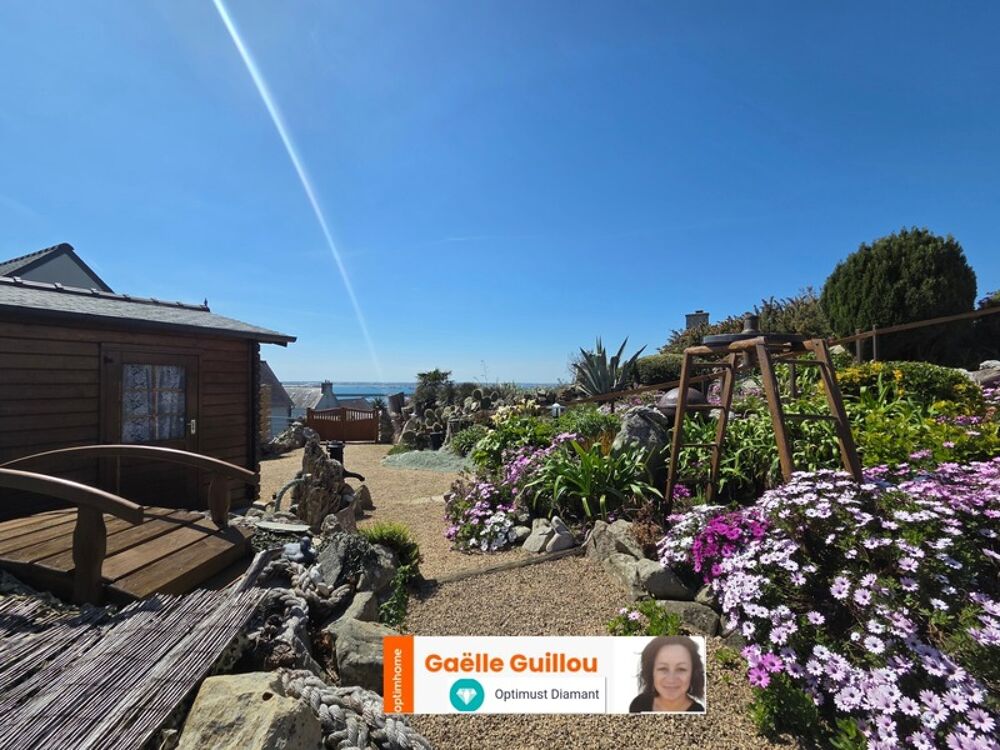 Ile de Batz : Maison pleine vue mer - Garage - Cave et Parcelle constructible