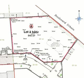  Terrain � vendre 840 m�