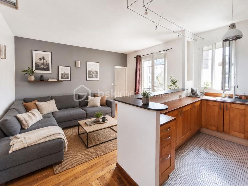 Vente Appartement PARIS 18? – Lumineux 2 pièces traversant au calme sur cour Paris 18