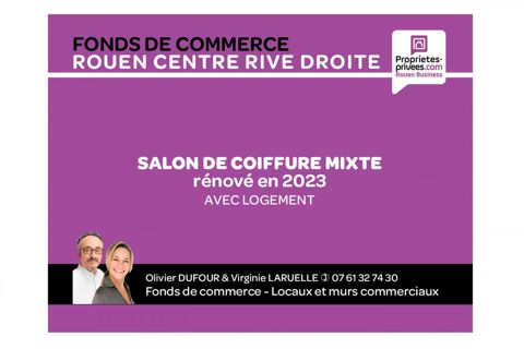   Rouen Centre - Salon de coiffure mixte avec logement 