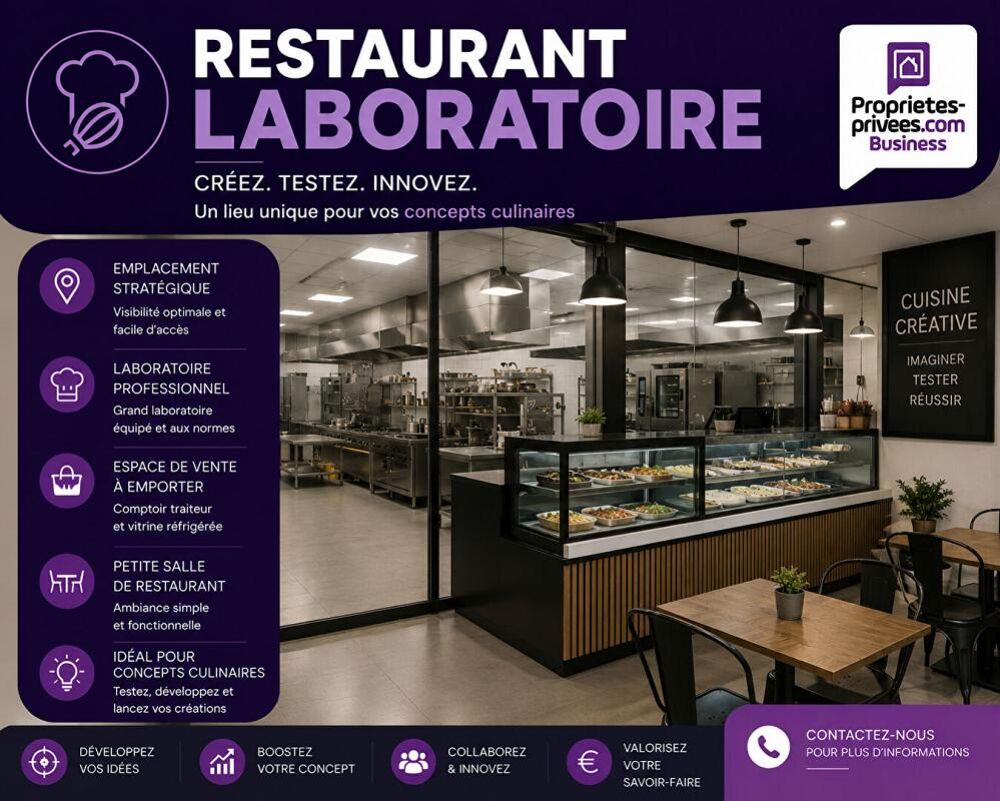   SECTEUR AUGNY - RESTAURANT / LABORATOIRE TRAITEUR 200 m² - ZONE COMMERCIALE MESSINE 