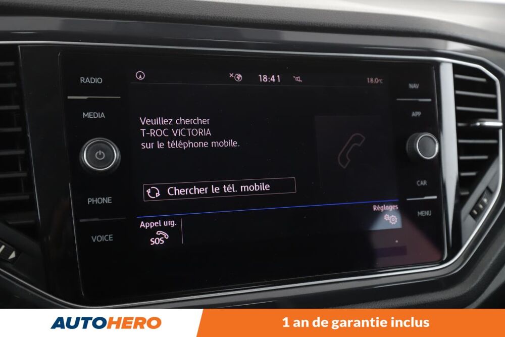 T-ROC 1.5 TSI EVO Carat DSG7 150 ch 2018 occasion 92130 Issy-les-Moulineaux