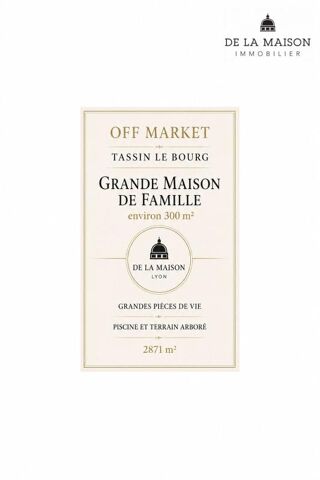 Maison 10 pièces 272 m² · à Tassin-la-Demi-Lune · 272 m² · 1 600 000 €