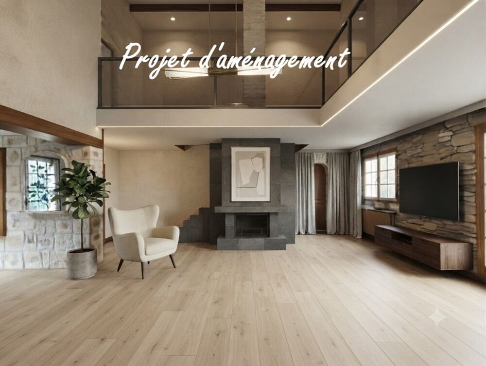 LONGVILLIERS (78) Maison d'Architecte de 240 m² à vendre 7 pièces. 3 chambres et jardin 1677 M² clos