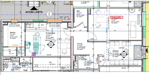 REPLONGES - LOCAL PROFESSIONNEL pour profession  de sant&eacute; 402 01000 Replonges