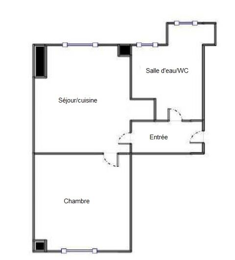  Appartement � louer 2 pi�ces 28 m�