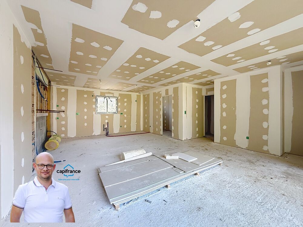Dpt Isère (38), à vendre LES ABRETS maison P5 de 105,7 m² - Plain pied A TERMINER