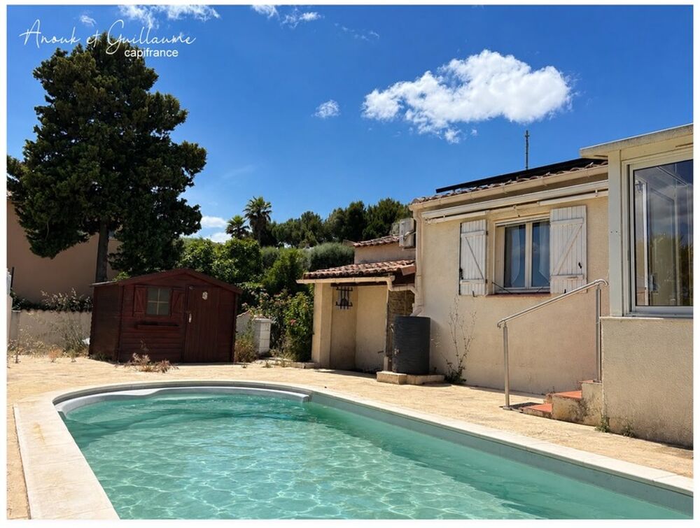 Exclusivité - Villa de 65m² 3 pièces avec piscine et garage - Roujan (34320)