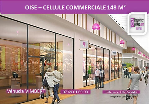 Sud Oise ! Local commercial 148 m², A Louer 2467 60100 Creil