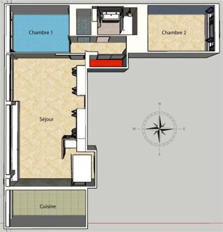  Appartement � vendre 3 pi�ces 77 m� Lyon